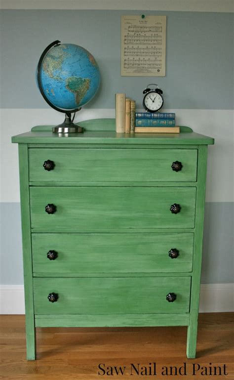 Vintage Dresser In Tavern Green Saw Nail And Paint Vintage Dressers