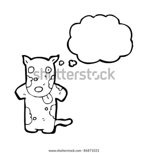 Dog Thinking Cartoon Stock Vector Royalty Free 86871031 Shutterstock