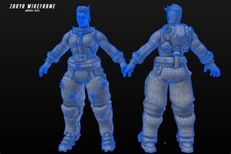 Overwatch 100 Character Wireframes Overwatch Wireframe Character