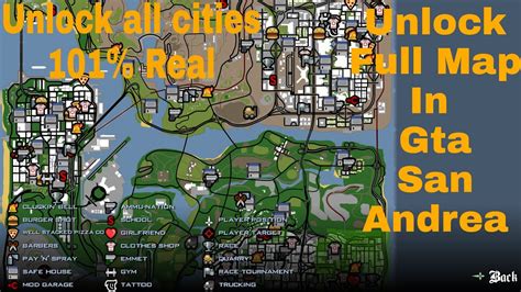 How To Unlock The Whole Map And Skip All Missions In Gta Sanandreas By