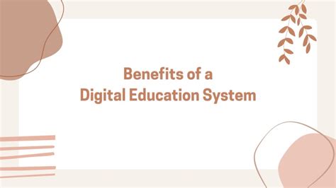 Ppt Benefits Of A Digital Education System Powerpoint Presentation