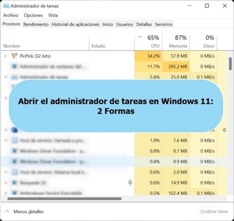 Cómo Abrir El Administrador De Tareas En Windows 11 Lo Nuevo De Hoy