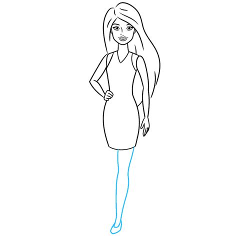 How To Draw A Barbie Doll Popp Hishave