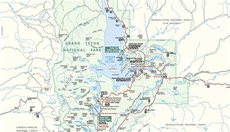 Printable Yellowstone Park Map Grand Teton Yellowstone National Parks