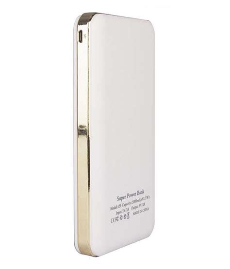 Target T 329 Usb Portable Power Bank Charger 25000 Mah White And Gold