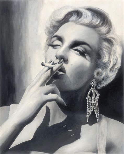 Mm Marilyn Monroe Smoking Marilyn Monroe Art Print Marilyn Monroe