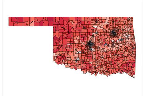 Precinct By Precinct Result Maps How Oklahomans Voted On President