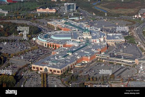 aerial view of intu Trafford Centre at Stretford, Manchester Stock ...