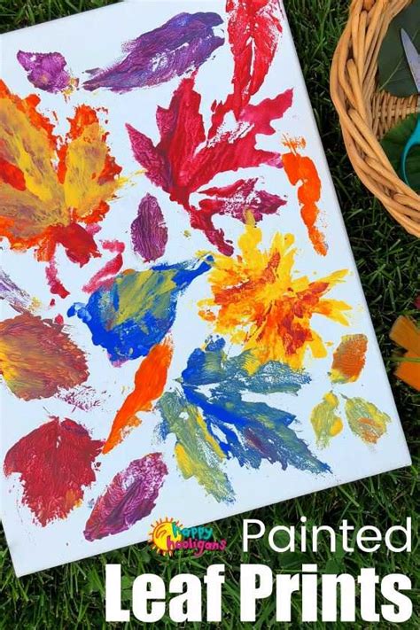 Leaf Printing Activity For Kids Fall Art Projects Art Activities
