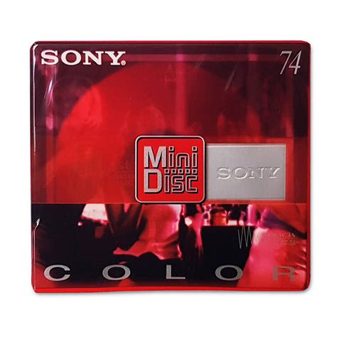 Sony Minidisc Shock Red 74 Minutes Retro Style Media