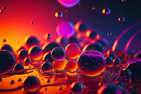 Abstract Fluid Color Bubbles Background Oil Colorful Drops Stock Image Image Of Style Color