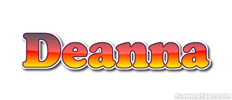 Deanna Лого Бесплатный инструмент для дизайна имени от Flaming Text