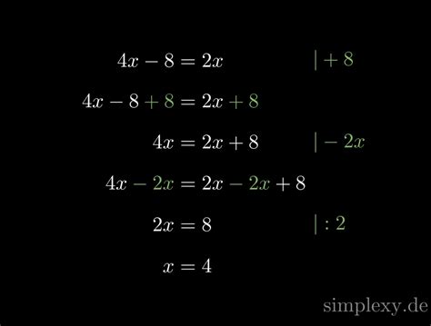 Gleichungen Lösen Überblick Online Rechner Mit Rechenweg Simplexy