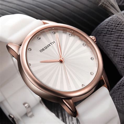 rebirth brand luxury quartz watch simple fashion diamond elegant ladies wristwatches for women