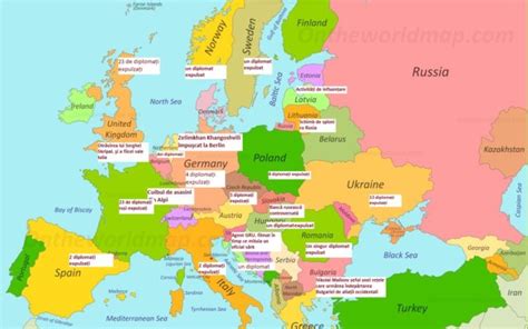 Trasee si distante rutiere europene. Harta spionilor ruși infiltrați în Europa. Țările în care ...