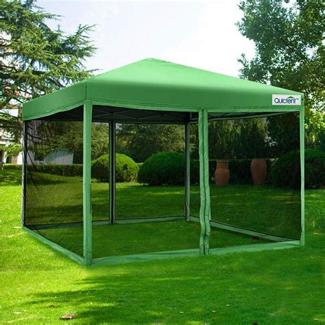 Quictent 10x10 Ez Pop Up Canopy Screen House With Netting Instant