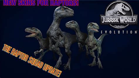 The Raptor Squad Is Finally Herejurassic World Evolution New Skin