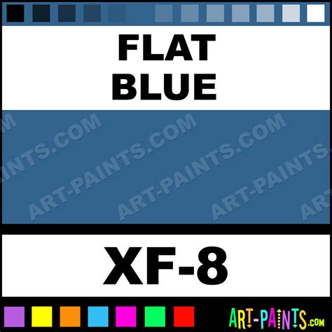 Flat Blue Color Acrylic Paints Xf 8 Flat Blue Paint Flat Blue