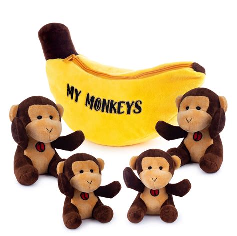 Buy Talking Plush My Monkeys Toy Set Includes 4 Talking Soft Fluffy