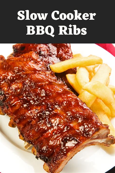 Slow Cooker Barbecue Ribs Recipe Slow Cooker Bbq Ribs Slow Cooker