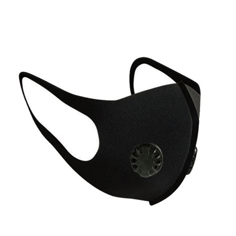 Black Anti Dust Mask Pm Activated Carbon Filter Face Mouth Masks Reusable Mouth Cover Anti