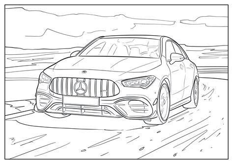 Mercedes Benz Audi Colouring Images To Pass Time Mercedes Benz