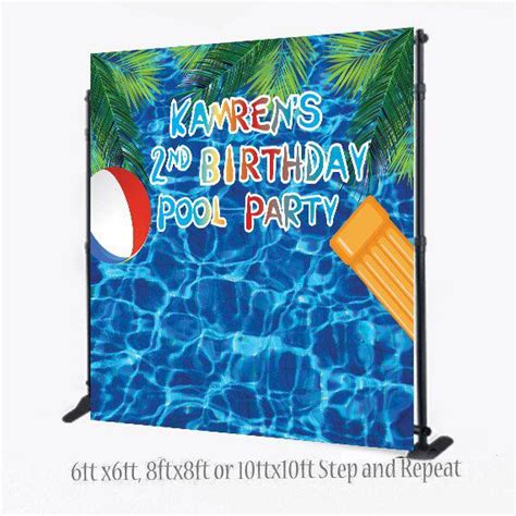 Photobooth Backdrop Birthday Party Photo Booth Backdrop Booth Backdrops Diy Photo Booth Pool