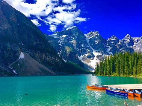 Lake Moraine Wallpaper Europe Nature Wallpaper