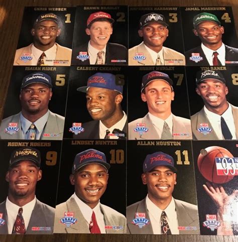 1993 94 Nba Hoops Draft Lottery Picks Thru Exchange Basketball 11 Card