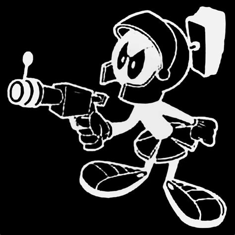 marvin the martian 3 decal sticker