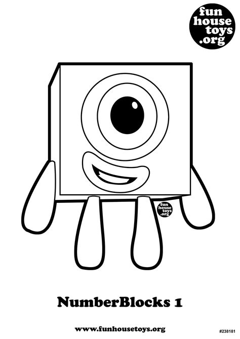 Numberblocks 1 | Coloring sheets for kids, Coloring pages inspirational
