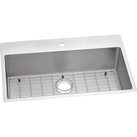 Shop elkay kitchen sinks today and save cost , buy it now! Elkay Crosstown Drop-in/Undermount Stainless Steel 33 in ...