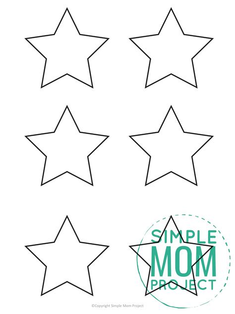 Free Printable Star Template Simple Mom Project