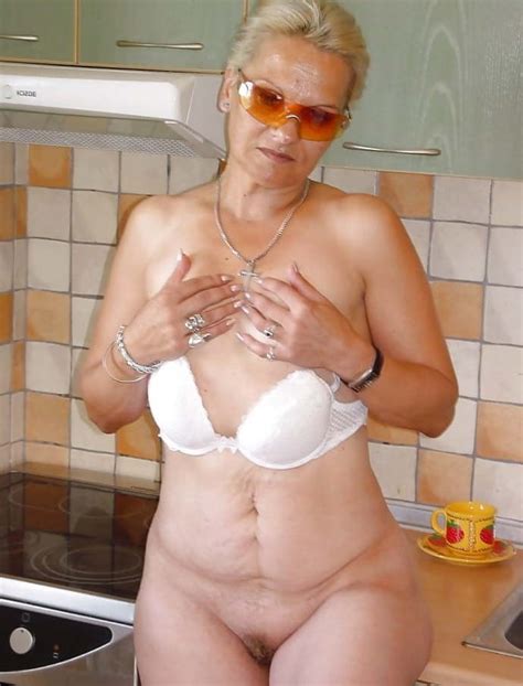 Grannies And Matures Naked In The Kitchen