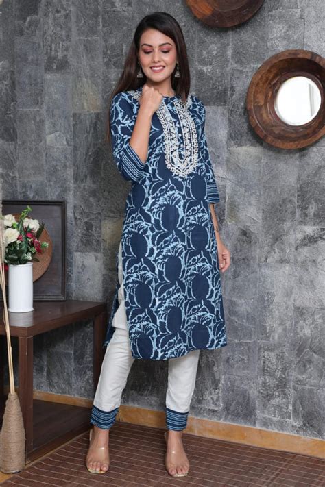 Women Indian Ethnic Kurta Kurti Pant Designer Pakistani Salwar Etsy