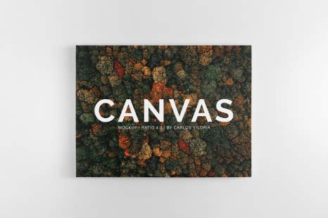 Psd file consists of smart objects. Landscape Canvas Ratio 4x3 Mockup 03 in Indoor Advertising ...