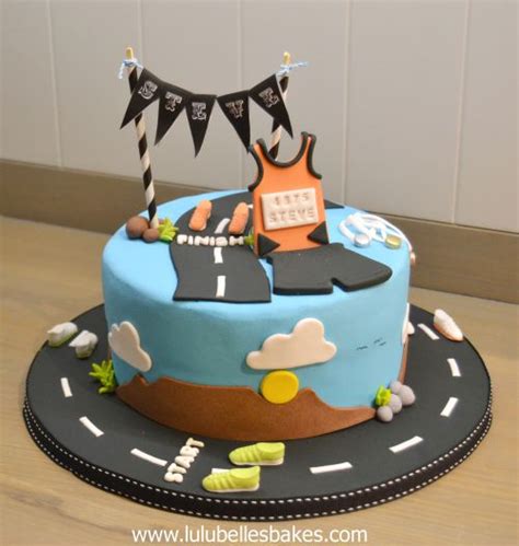 A birthday cake is a cake eaten as part of a birthday celebration. Marathon Runner cake | Lulubelle's Bakes in 2019 | Cake, Running cake, Birthday cake