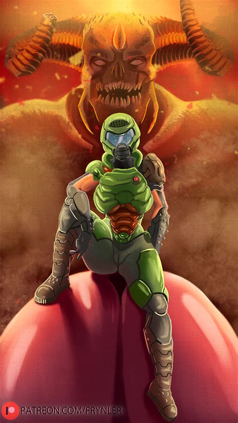 Doom Eternal Female Doomslayer X Titan Alt 1 By Frynler Hentai Foundry