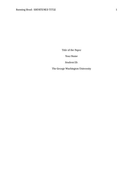 Title Page For Apa Format Paper Aslbinary