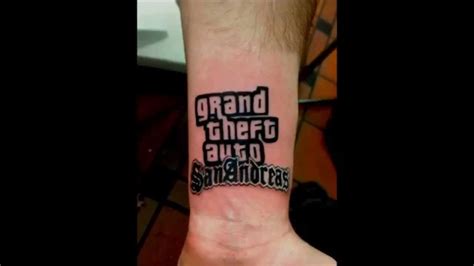 Grand Theft Auto San Andreas Tattoo Youtube