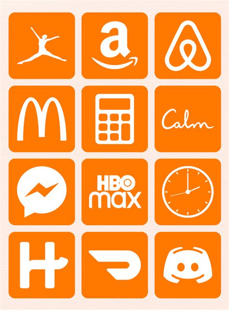 100 Free Aesthetic Orange App Icons For Iphone Glory Of The Snow