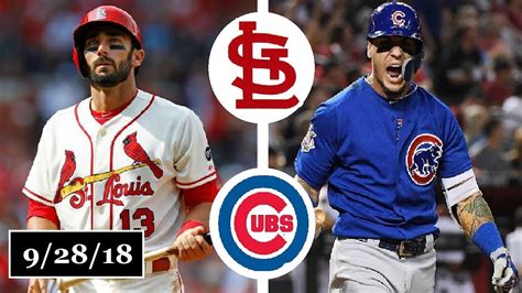 St Louis Cardinals Vs Cubs September 28 2019