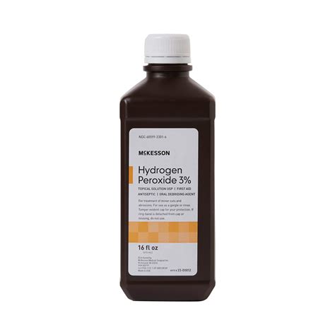 Buy Mckesson Antiseptic Hydrogen Peroxide 3 Strength 16oz Bottle 1 Bottle Online At