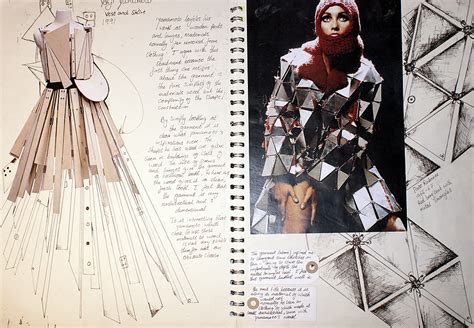Textile Fashion Design Sketchbook Pages
