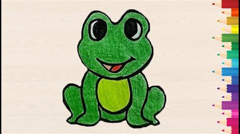 How To Draw A Frog For Kids Easy Drawing Youtube