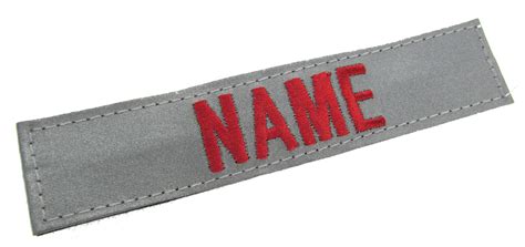 Reflective Name Tape With Hook Fastener Custom Name Tapes Military