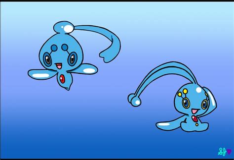 Pokemon Manaphy And Phione By Craftsy Art On Deviantart