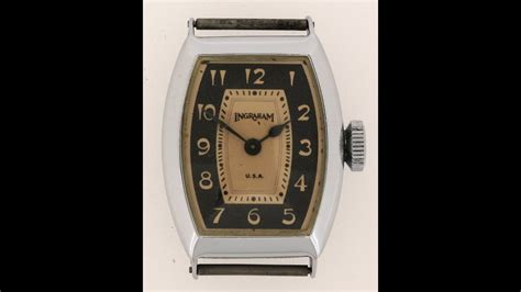 Art Deco Ingraham Wristwatch Youtube
