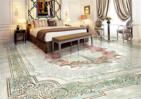 Custom Wallpaper 3d Flooring Wallpaper Bathroom Marble