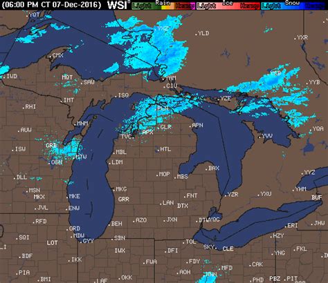  Michigan Weather Radar For December 7 8 2016 Climate Signals